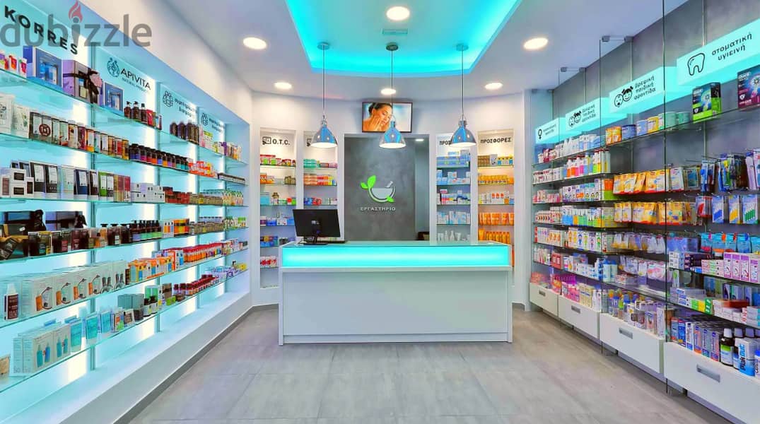 Pharmacy for sale in New Cairo at the lowest price and interest-free installments, Pam's Location in a medical building that serves 48 clinics and 10, 11
