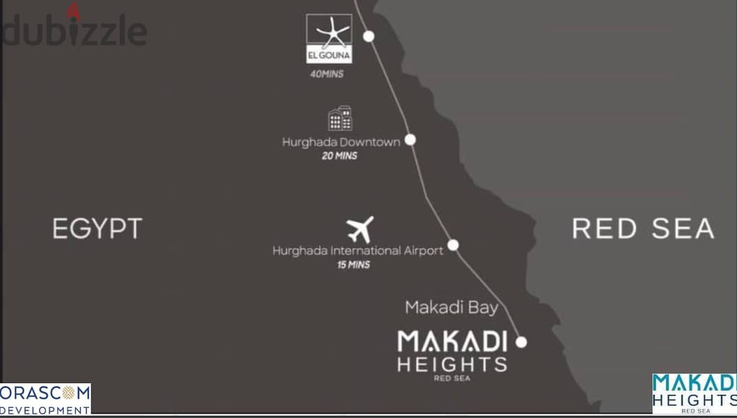Makadi heights شالية دوبلكس للبيع بالتقسيط 3 غرف متشطب كامل بقرية مكادي هايتس الغردقة 7