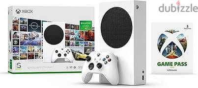 Xbox Series S 512GB + 3 Months Game Pass ultimate for free + 1 white c 3