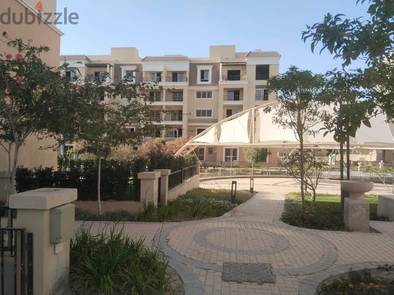 Apartment for sale, 111 sqm, with a 130 sqm garden, in Sarai Compound, near Mostaqbal City, with a 10% down payment 24