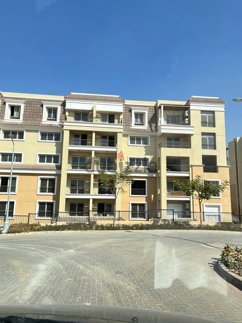 In Sarai Compound, a 110 sqm two-bedroom apartment on a distinctive landscape view for sale with a special discount on the installment price when the 11