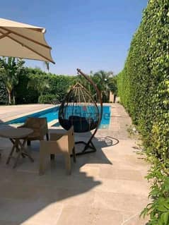 Stand Alone villa, 235 sqm, prime location, with 213 sqm garden + 50 sqm roof, on view direct, for sale in Sarai Compound, New Cairo, with a 10% down