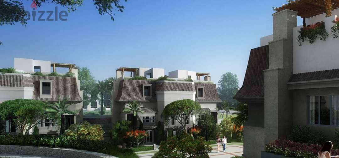 S Villa for sale near Mostakbal City, 239 sqm, corner with 60 sqm garden and 78 sqm roof, in Sarai Compound, New Cairo 16