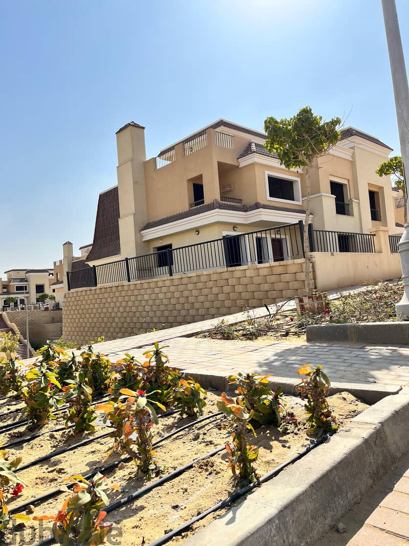 S Villa for sale near Mostakbal City, 239 sqm, corner with 60 sqm garden and 78 sqm roof, in Sarai Compound, New Cairo 18
