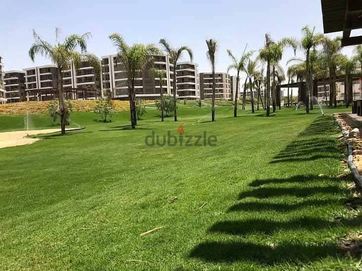 130 sqm ground floor apartment with 45 sqm garden in Taj City Compound in front of Cairo Airport, prime location, cash price 6 million after discount 27