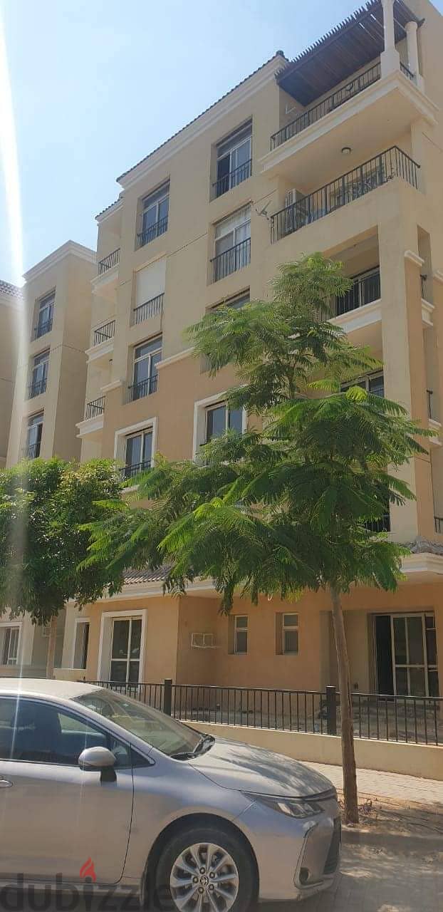 Duplex with installment price of 7 million, 136 sqm, ground floor with 19 sqm garden, for sale in Sarai Compound, Sur, Madinaty Wall, installments ove 13