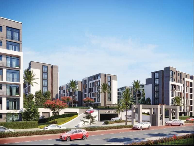 Apartment in Taj City Compound, area of 128 square meters, distinctive division, with a 10% down payment over 6 months, in front of Cairo Airport 3
