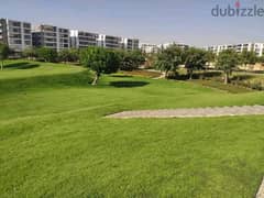 Duplex on view, 163m for sale in Taj City Compound, in front of Cairo Airport, landscape view