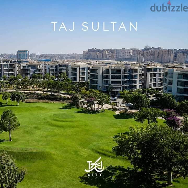 Duplex on view, 163m for sale in Taj City Compound, in front of Cairo Airport, landscape view 12