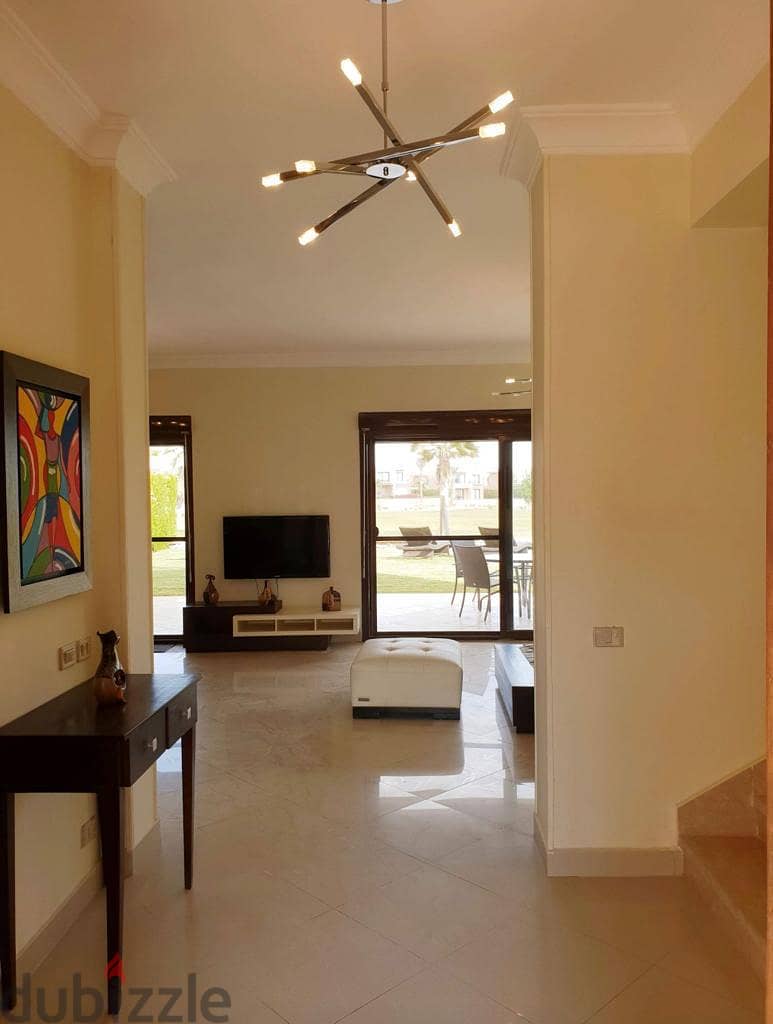 Furnished standalone golf and lagoon view and spacious private garden in Jaz Little Venice Golf 5