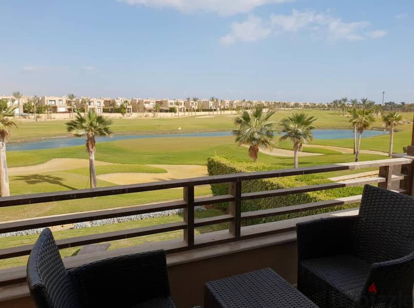 Furnished standalone golf and lagoon view and spacious private garden in Jaz Little Venice Golf 6