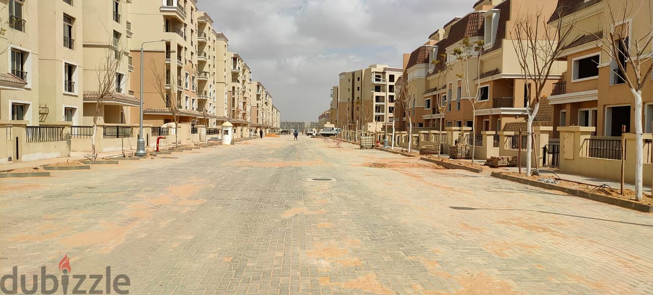 156m apartment on landscape view with 751,000 down payment for sale in Sarai Compound, New Cairo, Sur Bsour, Madinaty 7
