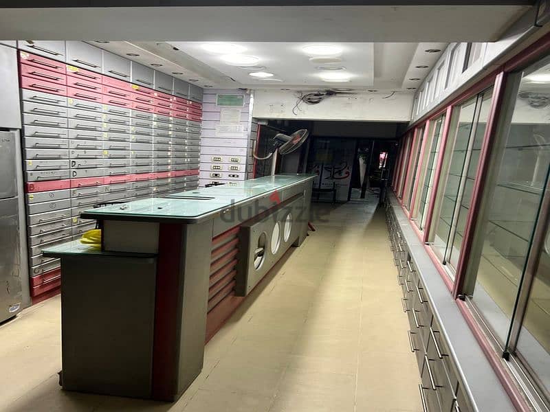 Pharmacy for sale second number from Abbas Al Akkad finished and equipped, Nasr City 2