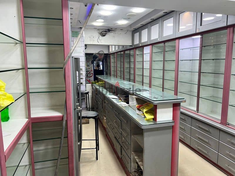 Pharmacy for sale second number from Abbas Al Akkad finished and equipped, Nasr City 4