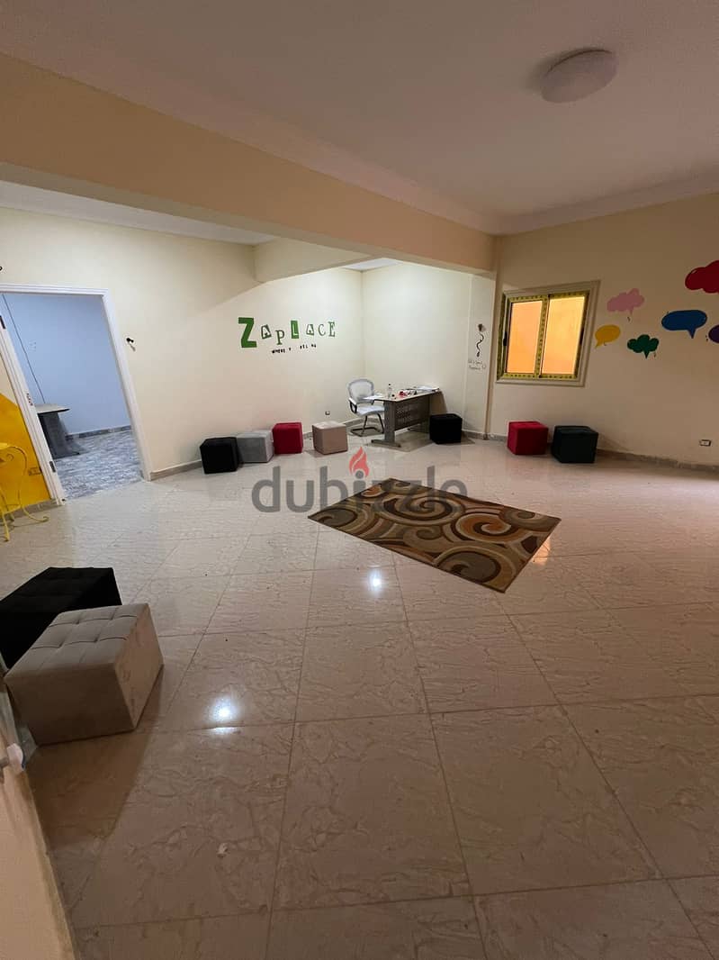 Basement for rent, residential or administrative, in the National Defense villas near the Mohamed Naguib axis and Al-Diyar Compound. The first residen 2