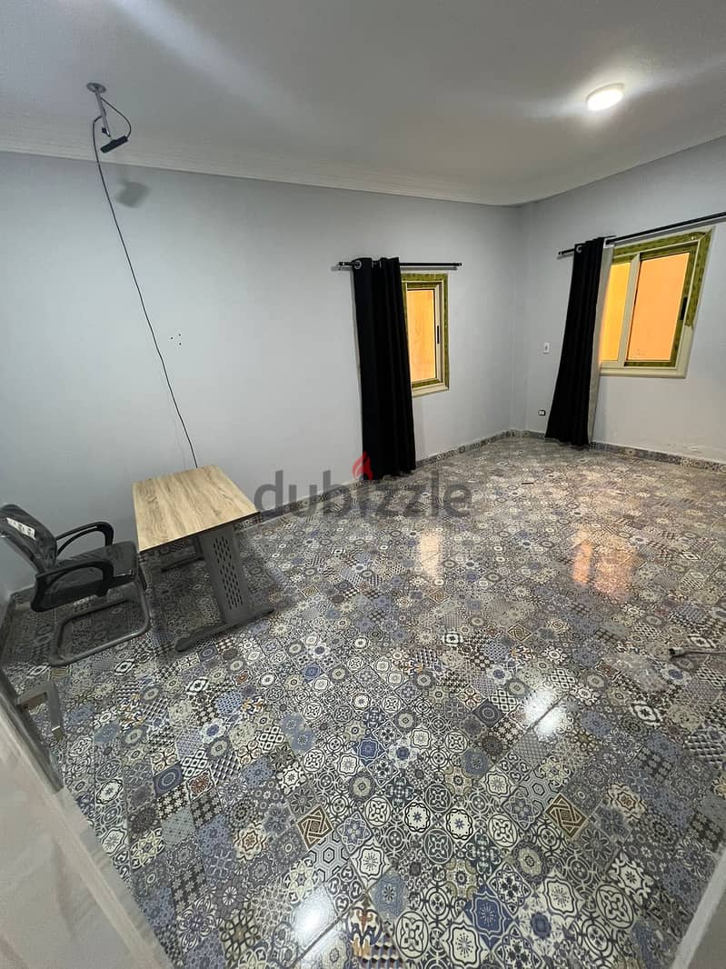 Basement for rent, residential or administrative, in the National Defense villas near the Mohamed Naguib axis and Al-Diyar Compound. The first residen 5