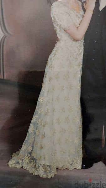 Engagement dress with short train 1
