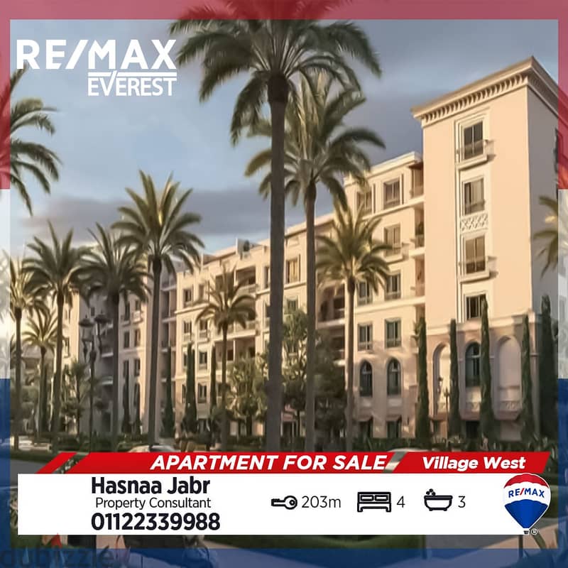 Resale Fully Finished Apartment In Village West - ElSheikh Zayed 0