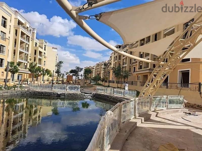 Apartment in Sarai Compound, prime location, directly on the main Suez Road, with a 10% down payment over 8 years, area of 156 sq. m. 5