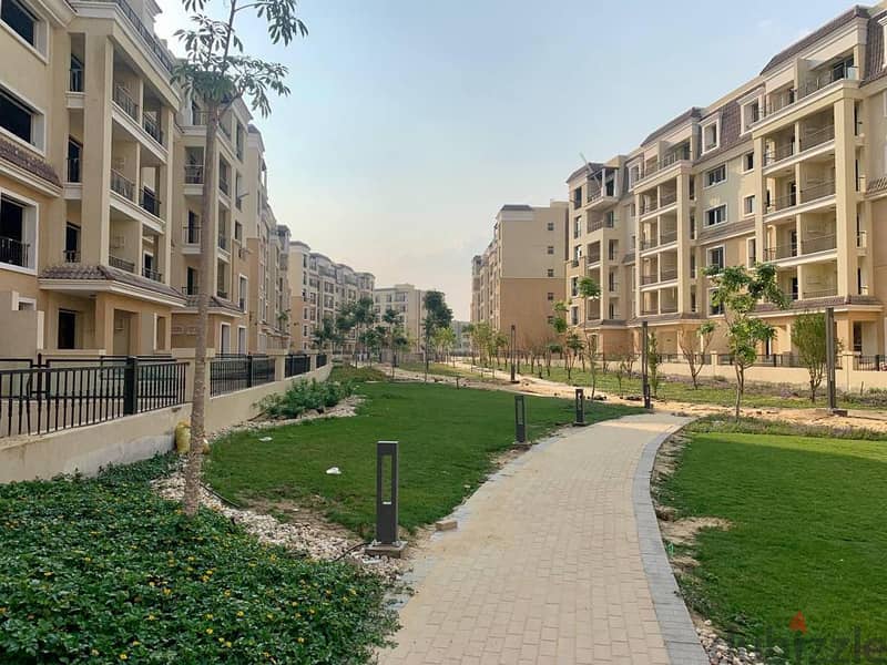 Apartment in Sarai Compound, prime location, directly on the main Suez Road, with a 10% down payment over 8 years, area of 156 sq. m. 9