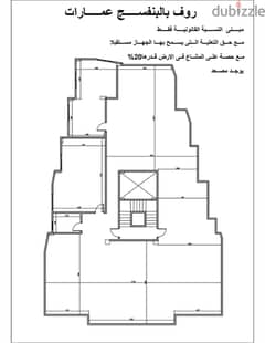 Roof 360m for sale with an elevator in el banafseg omarat new cairo