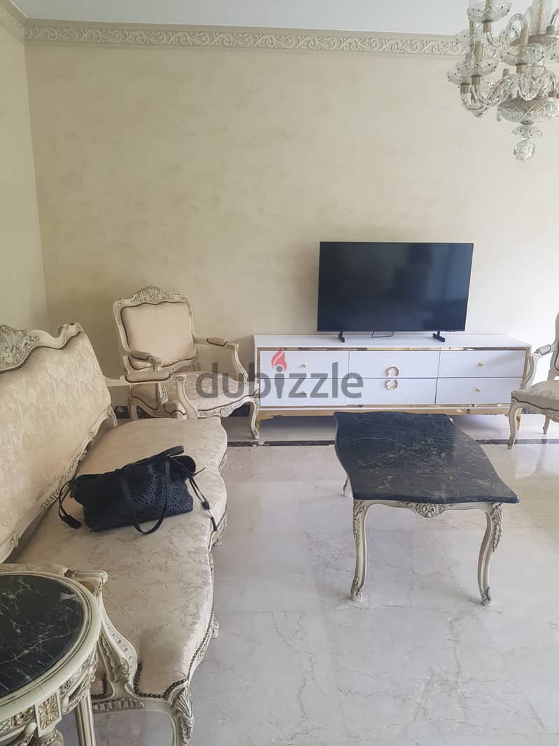 ground apartment 185m for rent with private pool and garden in lake view new cairo 2