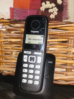 Gigaset Cordless Phone, Black - A220 0