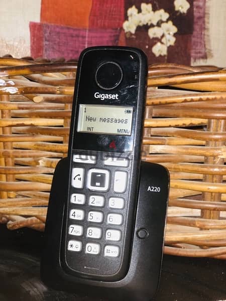 Gigaset Cordless Phone, Black - A220 0