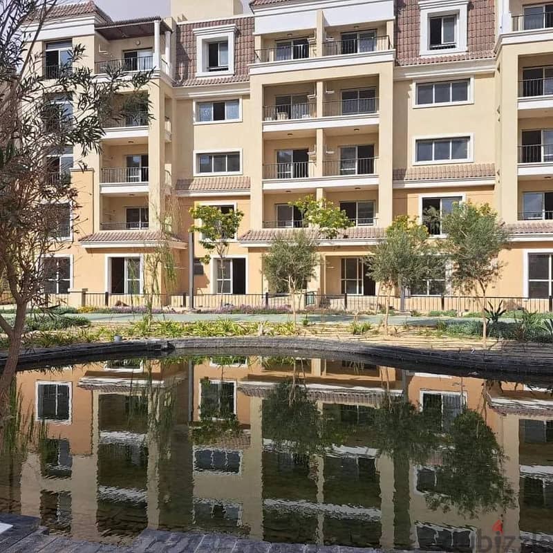 Apartment 205 meters ((3 rooms)) with a garden of 127 meters for sale in Sarai Compound, New Cairo, in a great location, next to Madinaty and Shorouk, 6