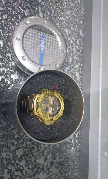 ساعة يد كاسيو هاي كوبي اللون الدهبي المميز بالعلبة الاصلية بتاعتها 1