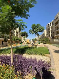 Own a distinctive residential or investment studio of 65m with a garden of 31m at a special price in Sarai Compound, New Cairo.