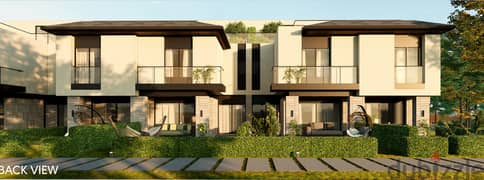 In installments over 8 years and 5% DP, townhouse corner for sale in Telal Compound, Fifth Settlement, next to Palm Hills and Mountain View