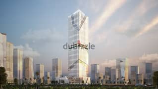 For sale office 32 M in taj tower CBD NEW CAPITAL FLOOR 43 DELIVERY 2 YEARS  Fully finished with aCS