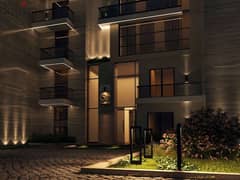 Apartment with garden, immediate receipt, 10% down payment, distinctive view, “Sun Capital” Compound