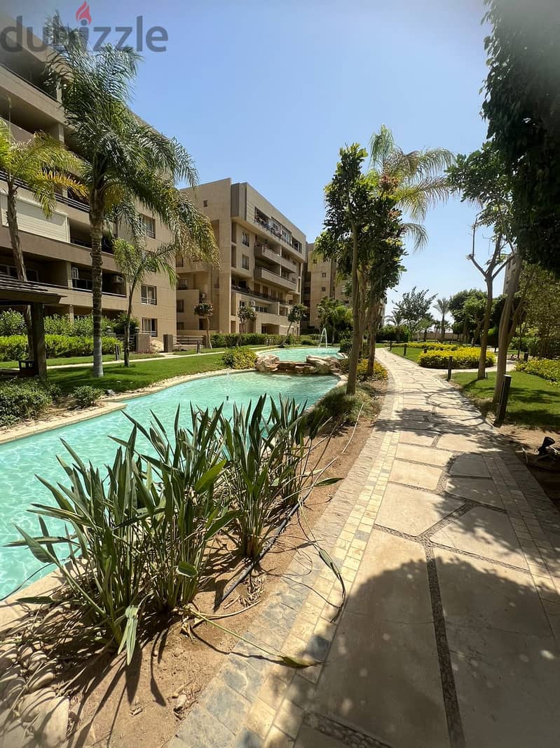 Apartments 163 M for sale in New Cairo The Square  compound view pocket garden 2