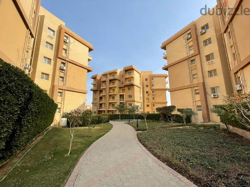 Apartment for sale in a distinctive landscape view, 117 m, in the finest compound in October, “Ashgar City”, 10% down payment 1