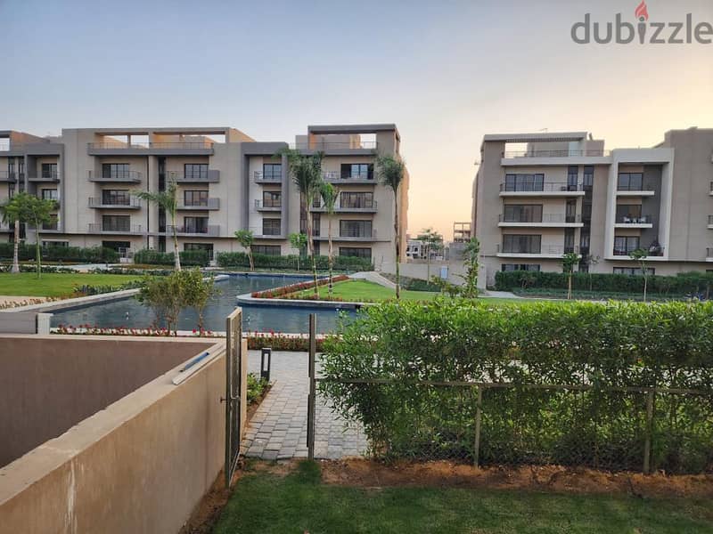 The lowest down payment for apartment 138m with roof 71m fully finished view pocket landscape in compound al marasem fifth square 6