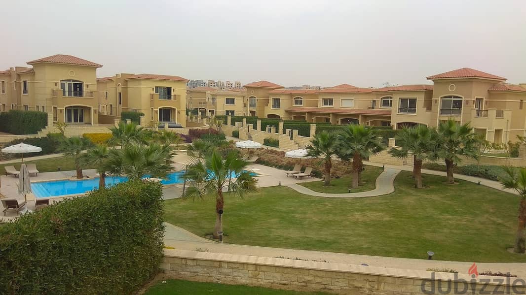 Twin house villa for sale, ready for inspection, in Stone Park, New Cairo, in front of Cairo Festival 6