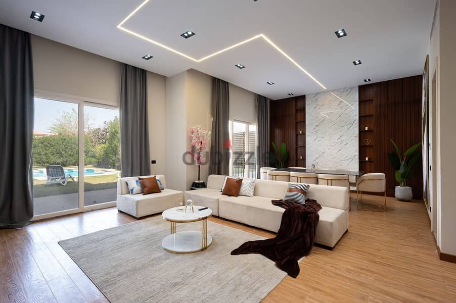 Villa for rent in New Cairo, Fully furnished with ACs فيلا للايجار في القاهرة الجديدة مفروشة بالكامل بالتكييفات 5