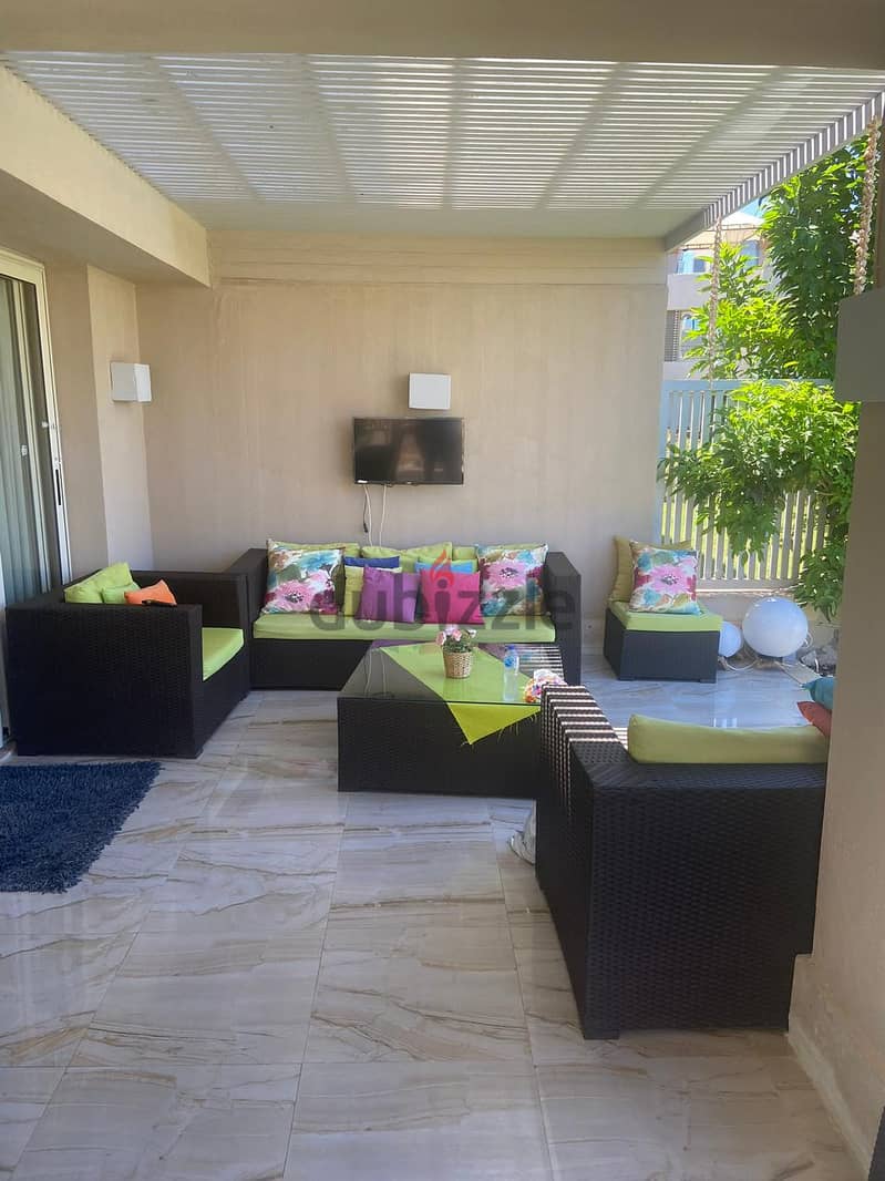 Ground 3 BR Chalet 190m - fully furnished with AC's in Hacienda bay 3