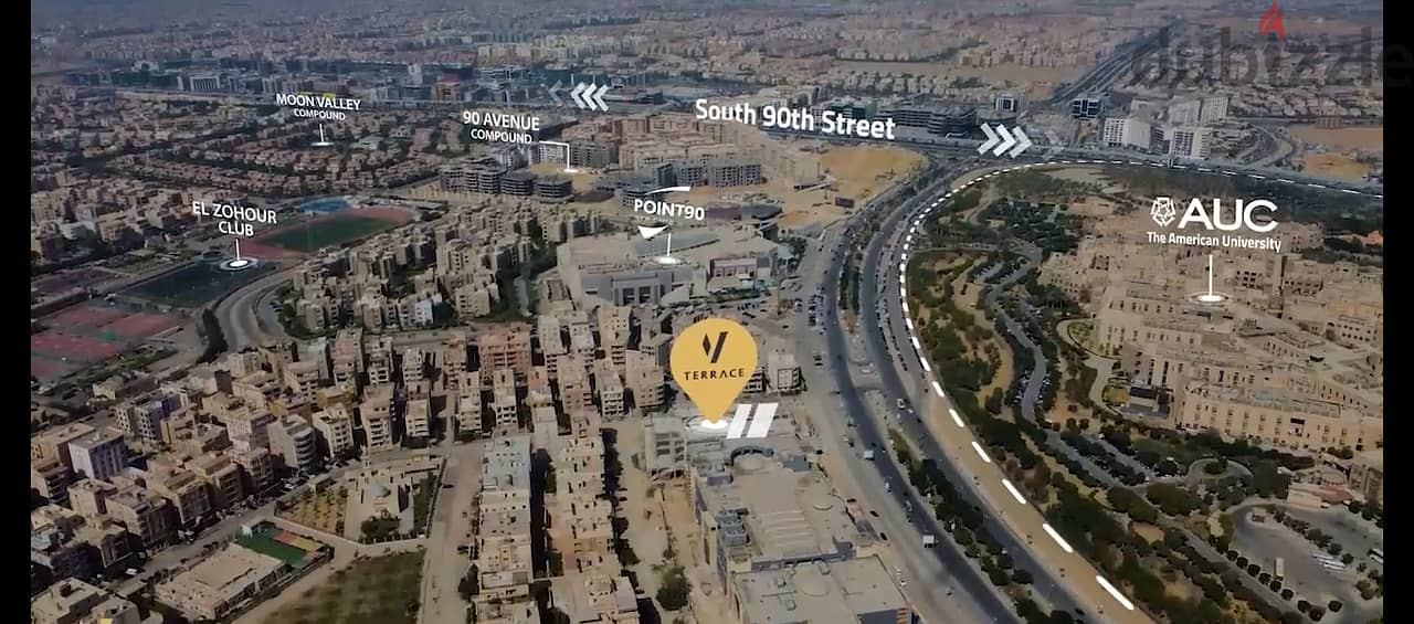Shop for sale in Amazing Location in Fifth Settlement in front of the American University next to POINT 90 MALL and THE SPOT MALL in installments 0