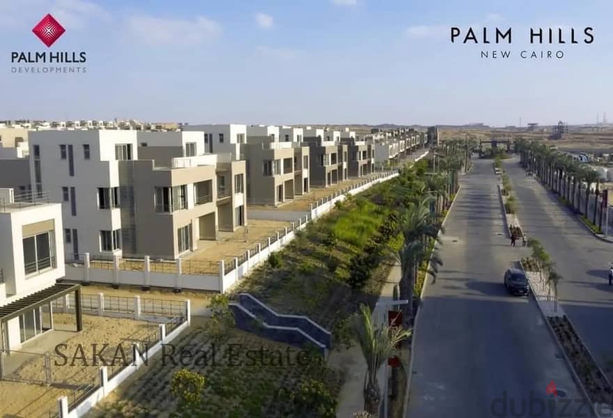 Studio 72m fully finished land scape view in Palm Hills new Cairo 2