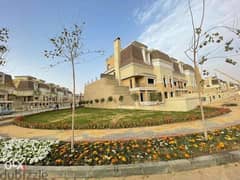 Three-storey villa (ground - first - roof) for sale with a 42% discount on cash, distinctive location in front of Madinaty in Sarai, New Cairo 0