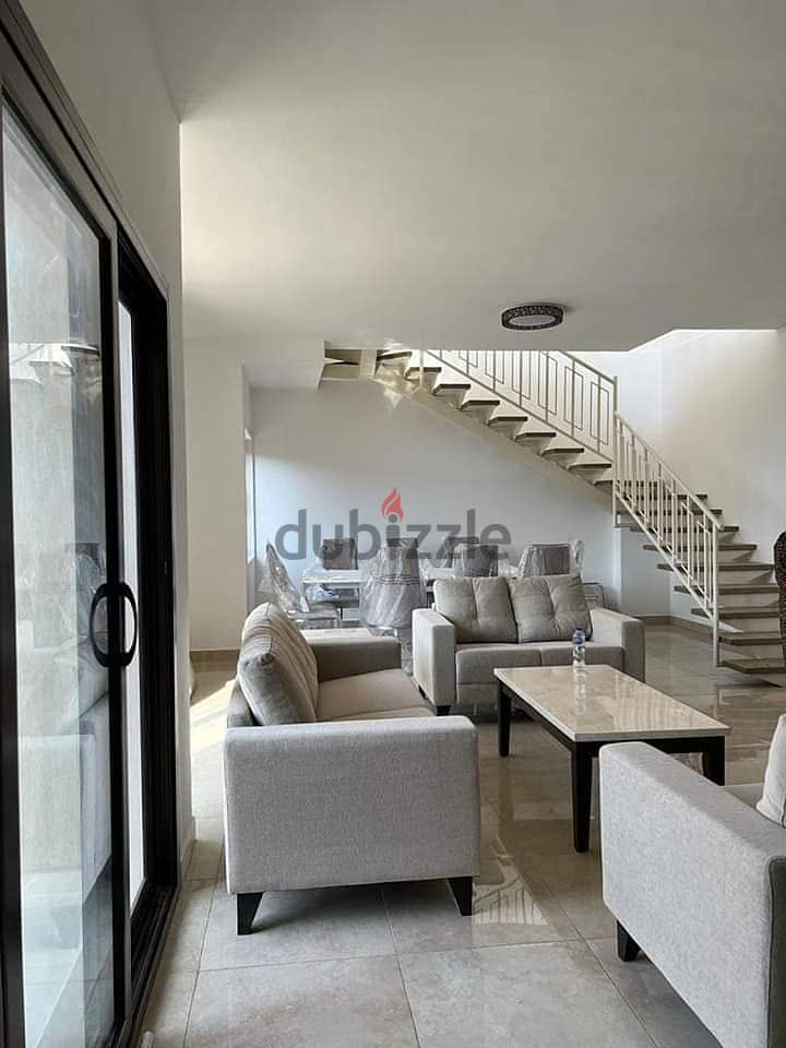 With Naguib Sawiris, a fully finished duplex for sale in Zayed Towers In installments | Z West 3