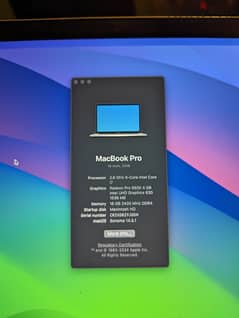‏Macbook Pro A1990 2018 15.4-Inch Display Core i7 2.6 Processor