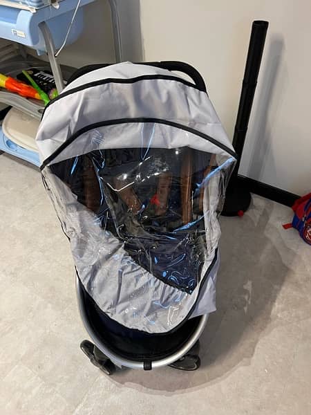 Stroller Mima Zigi used in excellent condition with rain cover 1