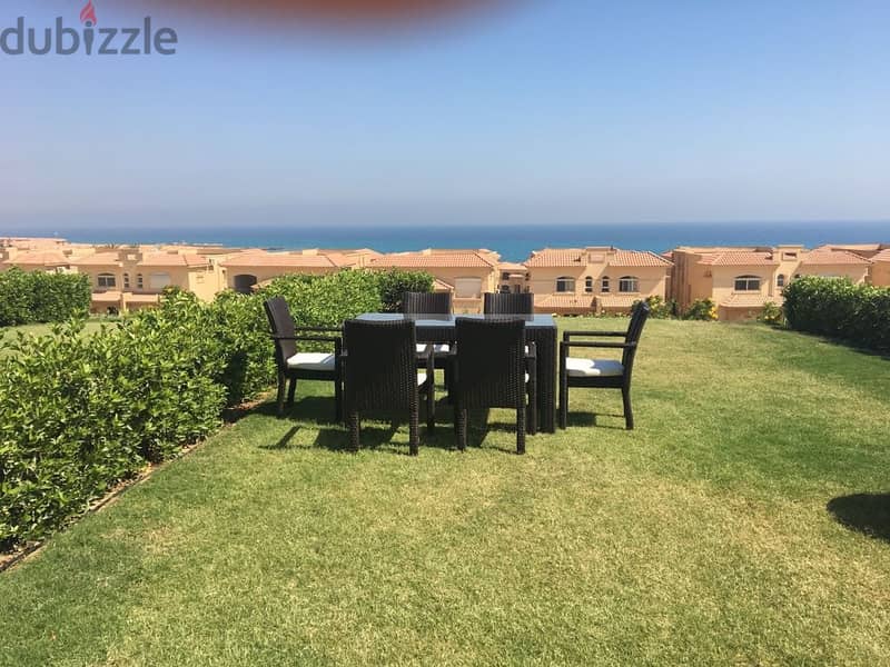 I own a fully finished 3-bedroom chalet, first row, overlooking the Lagoon in Ain Sokhna 6
