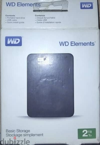 هارد خارجى اكسترنال ويسترن WD Elements 2 TB