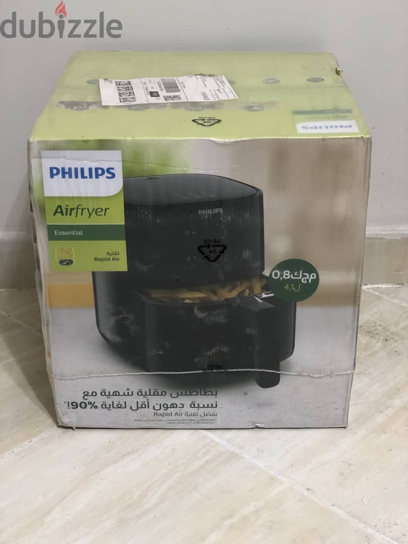 Philips Essential Air Fryer, 4.1L Capacity, Analogue, Black, 50 hz, 22 0