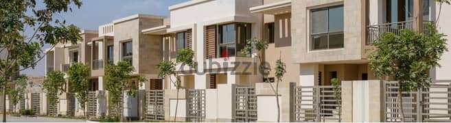 For sale in Taj City, in front of Cairo Airport, townhouse villa with installments for 8 years, directly on the Suez Road